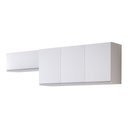 Ver imagem 1 de Conjunto de Armários Aéreo Cozinha Planejada Lux 120cm e 70cm 100% Mdf Branco Tx Fosco - Abmaza