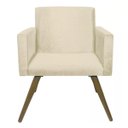 Ver imagem 2 de Poltrona Decorativa Pés Palito Nina Suede Bege - DS Estofados