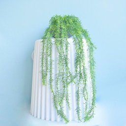 Arranjo de Folhagem Pendente Alecrim Artificial no Vaso Cumbuca Cinza | Formosinha - 4