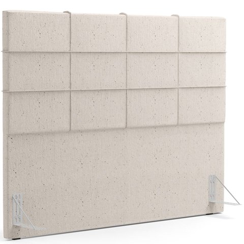 Cabeceira Cama Box Queen 160 cm Roma W01 Linho Cru - Lyam Decor