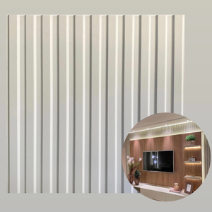 8 Placas Painel Ripado Revestimento 3d de Parede Decorativa 50x50cm Original