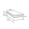 Cama Box Solteiro Softflex Gold Dark com Molas Ensacadas 67x88x188 cm - 4