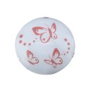 Ver imagem 1 de Luminária Plafon Redondo Peq 30cm Borboleta Rosa - 1306 Peq Rs