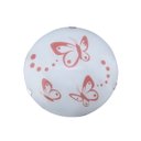 Ver imagem 1 de Luminária Plafon Redondo Peq 30cm Borboleta Rosa - 1306 Peq Rs