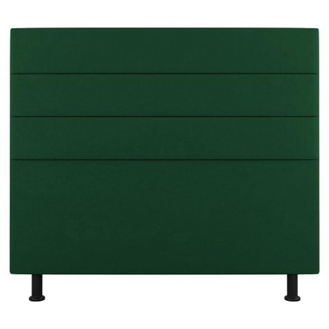 Cabeceira Cama Box Casal Malik 140cm Suede Verde - Abmaza