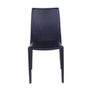 Ver imagem 2 de Cadeira Glam em Corino Pu Estrutura Metal - Empilhavel:preta