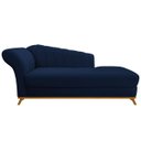 Ver imagem 2 de Recamier Vanessa 1,40M Lado Direito Suede Azul Marinho - Doce Sonho Móveis