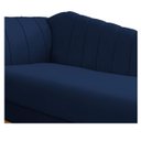 Ver imagem 6 de Recamier Vanessa 1,40M Lado Direito Suede Azul Marinho - Doce Sonho Móveis