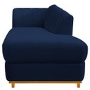 Ver imagem 3 de Recamier Vanessa 1,40M Lado Direito Suede Azul Marinho - Doce Sonho Móveis