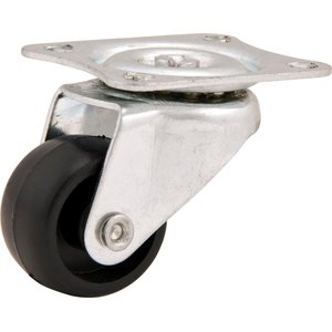 Rodizio Giratório 1" Leve 10kg Pvc Preto - Vonder