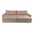 Ver imagem 5 de Sofá Retrátil e Reclinável Oklahoma 2,02m com Molas e Pillow no Assento Tecido Suede Castor