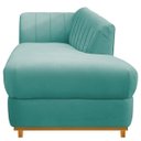 Ver imagem 3 de Recamier Vanessa 1,40M Lado Direito Suede Azul Tiffany- Doce Sonho Móveis
