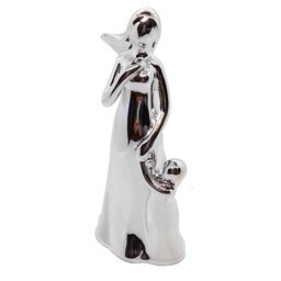 Enfeite Estátua Mãe Bebê Porcelana Amor de Mãe em Porcelana - 2
