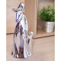 Enfeite Estátua Mãe Bebê Porcelana Amor de Mãe em Porcelana - 3