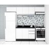 Armário Basculante Branco Fosco 100% MDF com Puxador de Alumínio - 2
