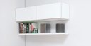 Ver imagem 3 de Kit Home Office 100% MDF - Bancada de estudos + Armário basculante + Prateleira Flutuante