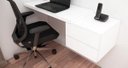 Ver imagem 2 de Kit Home Office 100% MDF - Bancada de estudos + Armário basculante + Prateleira Flutuante