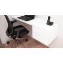 Ver imagem 2 de Kit Home Office 100% MDF - Bancada de estudos + Armário basculante + Prateleira Flutuante