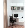 Kit Home Office 100% MDF - Bancada de estudos + Armário basculante + Prateleira Flutuante - 1