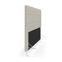 Ver imagem 4 de Cabeceira Áurea 160 para Cama Queen A-017 Couro Bege Aradecor