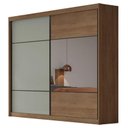 Ver imagem 2 de Guarda Roupa Casal Belmonte e Gaveteiro Suiça com Chave Cumaru 25 Fendi - Novo Horizonte
