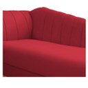 Ver imagem 6 de Recamier Vanessa 1,85M Lado Direito Suede Vermelho - Doce Sonho Móveis