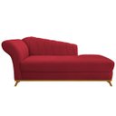 Ver imagem 2 de Recamier Vanessa 1,85M Lado Direito Suede Vermelho - Doce Sonho Móveis