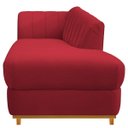 Ver imagem 3 de Recamier Vanessa 1,85M Lado Direito Suede Vermelho - Doce Sonho Móveis