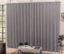 Ver imagem 1 de Cortina Voil Cinza Forro Micro Fibra 6,00 X 2.60 Ilhós Cromado