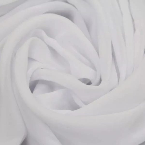 Cortina Voil Branco Sem Forro 3,00 x 2.30 Ilhós Cromado - 2