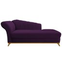 Ver imagem 2 de Recamier Vanessa 1,85M Lado Direito Suede Roxo - Doce Sonho Móveis