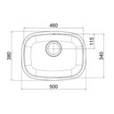 Ver imagem 3 de Cuba de Embutir Invicta 46x34x18 Aço Polido Docol