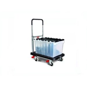 Carrinho De Carga Plataforma Dobrável Roda De Silicone 150kg