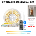 Ver imagem 1 de Kit Fita Led Cob Sequencial 576 Led’s 24v 5 Metros Cct Multicor + Fonte