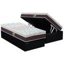 Ver imagem 1 de Cama Box Baú Solteiro: Colchão Molas Ensacadas Castor Pocket Class Híbrido + Base CRC Courano