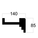 Ver imagem 2 de Sanca de Isopor Moldura de Teto140x85mm –spot Led - Leve, Fácil Instalação - 2 Metros