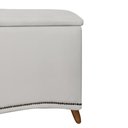 Ver imagem 4 de Calçadeira Sapateira Baú Holanda 1,95 Linho Branco - Star Confort