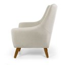 Ver imagem 4 de Poltrona Dekorien Juliet Linho Cru com Pés Decoração