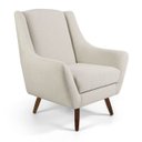 Ver imagem 1 de Poltrona Dekorien Juliet Linho Cru com Pés Decoração