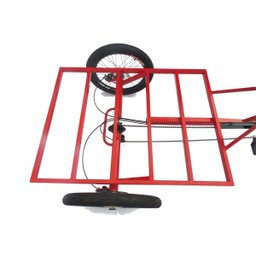 Triciclo de Carga Traseira Big - 7 Velocidades - 6 Opções De Cores - Vermelho - 6