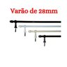 Kit Varão 2,00 Metros 28mm Para Janela Da Sua Casa: Palha - 3