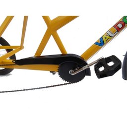 Triciclo de Carga Traseira - 7 Marchas - 6 Opções de Cores - Amarelo - 7