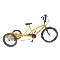Triciclo de Carga Traseira - 7 Marchas - 6 Opções de Cores - Amarelo - 2