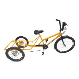 Triciclo de Carga Traseira - 7 Marchas - 6 Opções de Cores - Amarelo