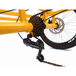 Triciclo de Carga Traseira - 7 Marchas - 6 Opções de Cores - Amarelo - 10