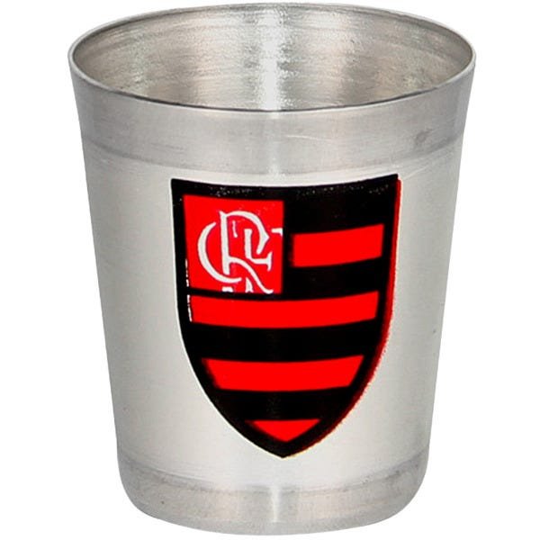 Copo Cônico Personalizado Times De Futebol Em Alumínio 6 Unidades Fortshop Time: Flamengo