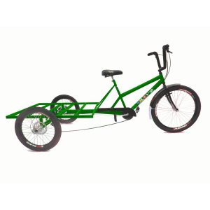 Triciclo de Carga Traseira Big - 7 Velocidades - 6 Opções De Cores - Verde