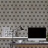 Papel de Parede Azulejos Hexagonal Cinza-60x300cm - 3
