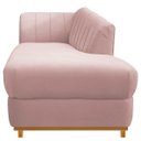 Ver imagem 3 de Recamier Vanessa 1,85M Lado Direito Suede Rosê - Doce Sonho Móveis
