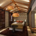Ver imagem 3 de Pendente Luminária Chinês mão-tecido de bambu natural pingente iluminação rattan lâmpada lustre de b